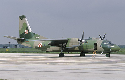 An-26 of 13.plt normally based at Krakow Balice